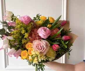 Subscription Cut Flower Bouquet Wrapped Premium