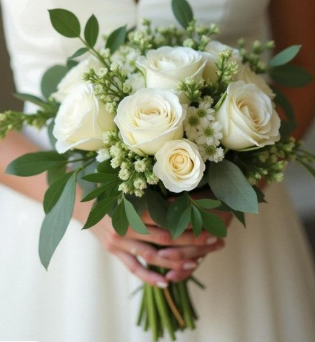 blue dress for baby girl Bridesmaid's Bouquets – Green Valley Floral Design