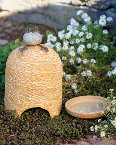 Terra Cotta Toad House and Bath