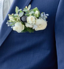 Pocket Square Blue