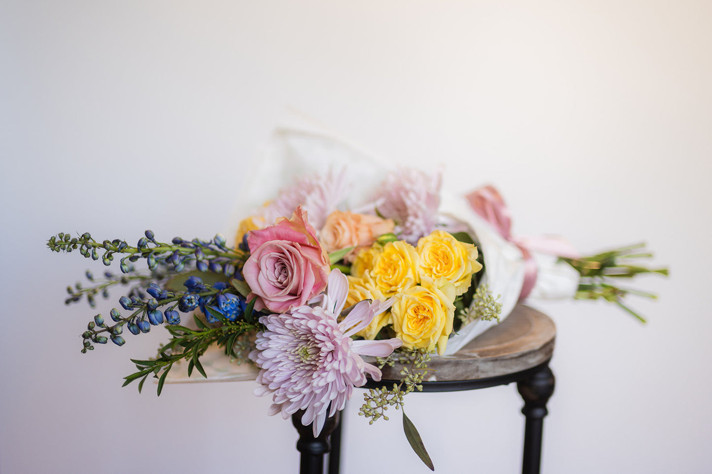 Pure sorbet wrapped bouquet