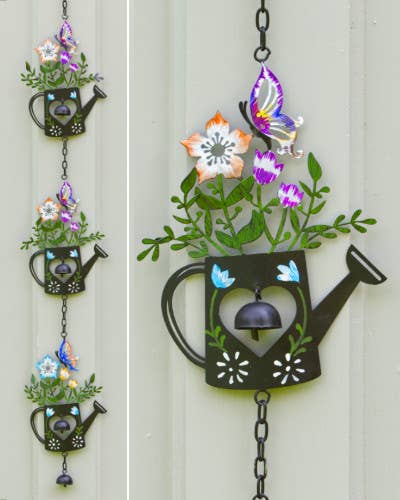 Multicolor Triple Watering Can Ornament
